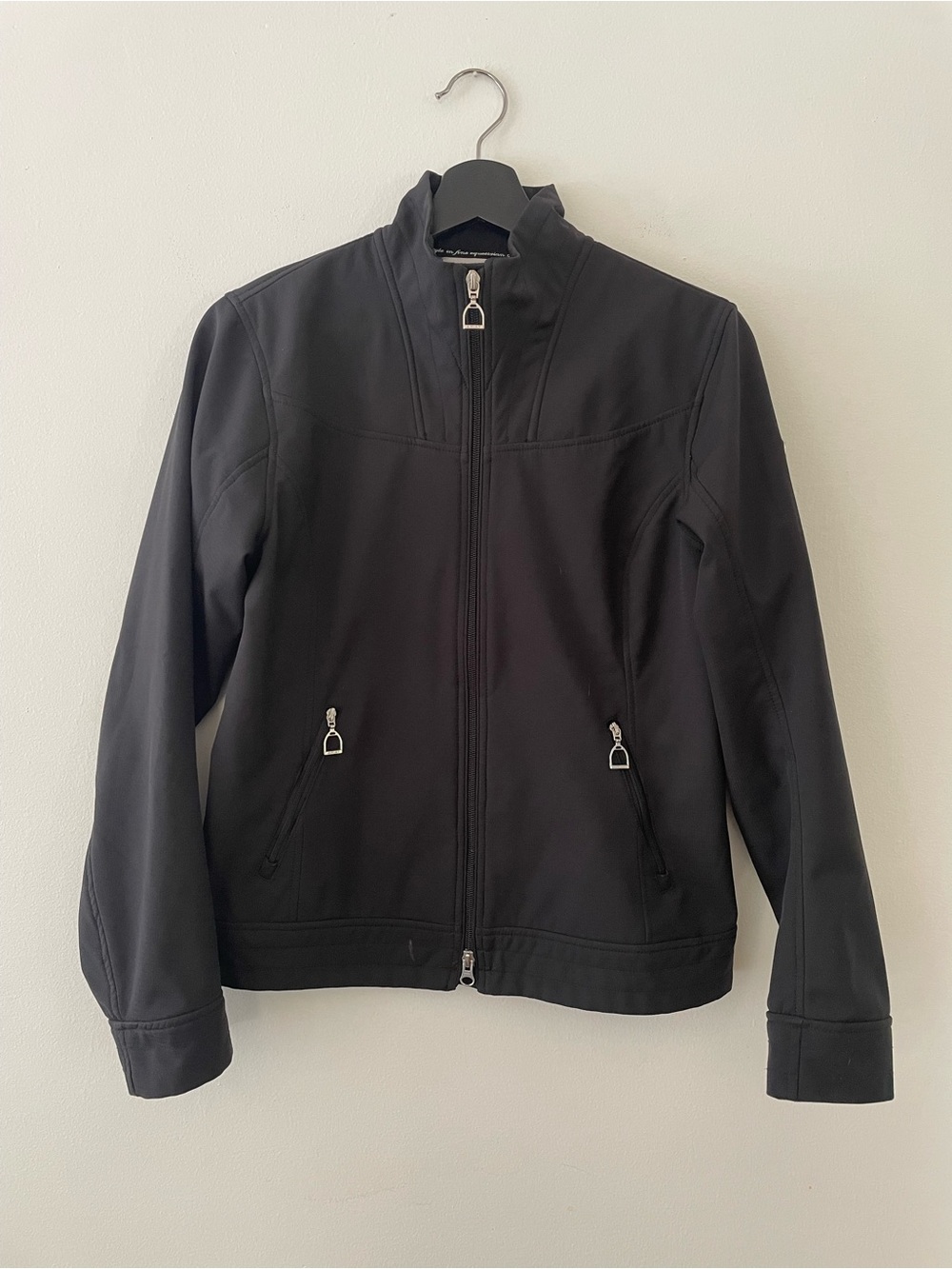 Ariat Softshell Fleece Riding Jacket with Stirrup and Horseshoe Details Size S